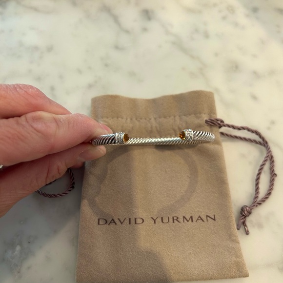 David Yurman Citrine and Pavé Diamonds bracelet - Picture 2 of 5